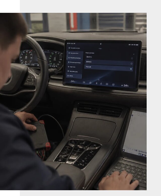 Русификация автомобиля BYD HAN для эксплуатации в Конаково